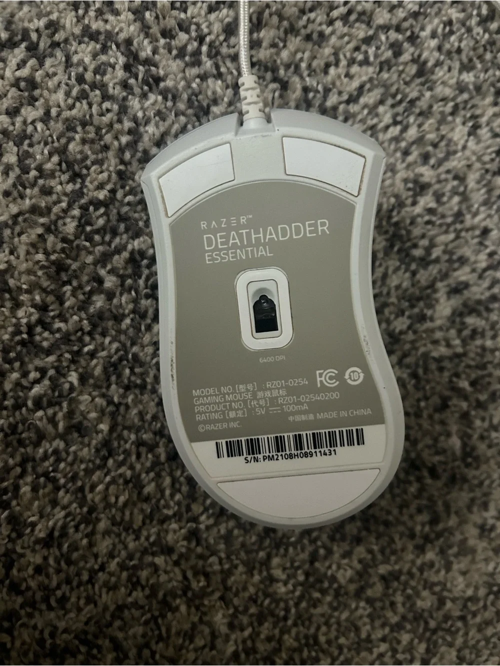 Razer white keys accent